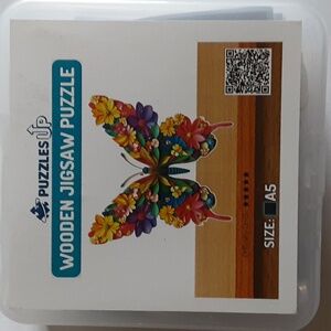 Colorful Butterfly - Wooden Jigsaw Puzzle A5/Small